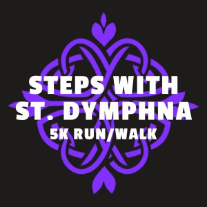 Steps with St. Dymphna 5k Run/Walk Logo