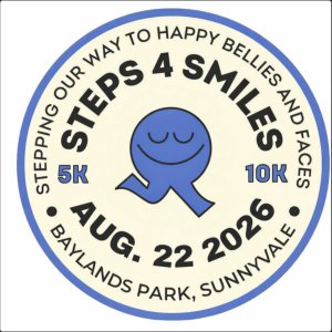 Steps4SMILEs 5k/10k Charity Race Logo