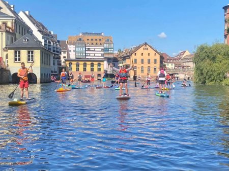 Strasbourg en Paddle Fluo - 13 Km Logo