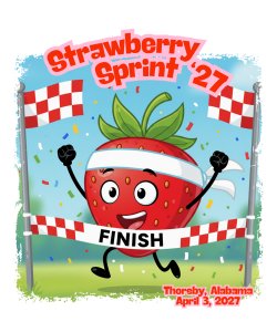 Strawberry Sprint 5K and Fun Run Logo
