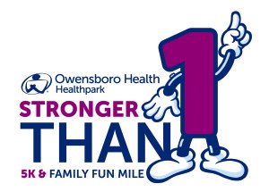 Stronger Than 1 Family Fun Mile and 5K Logo