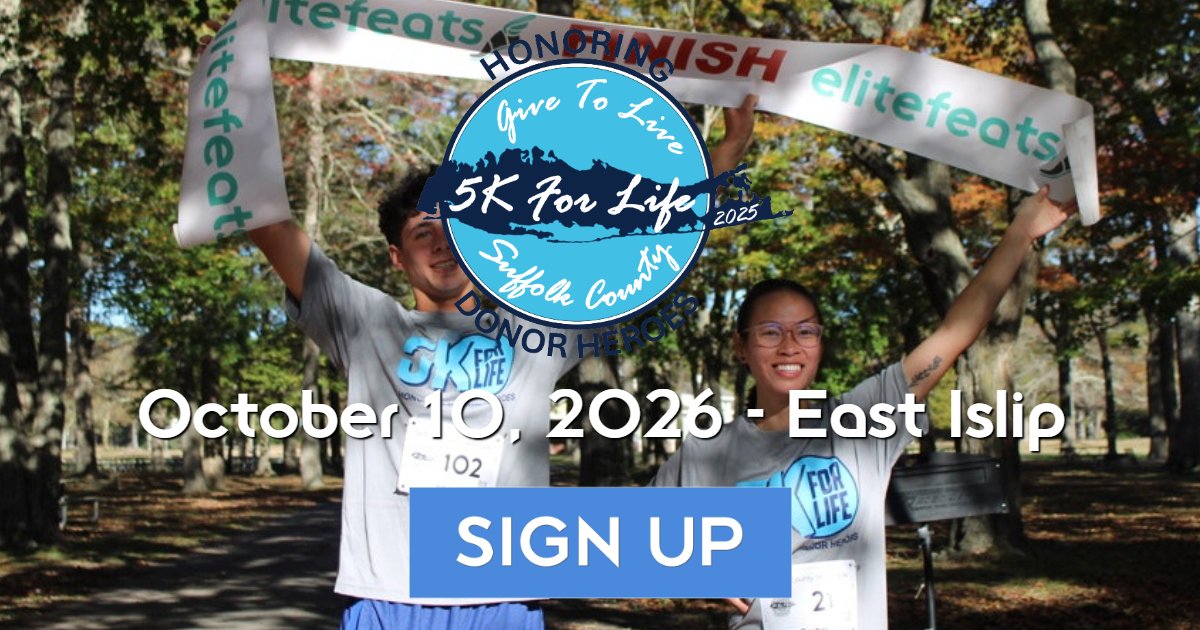 Suffolk County 5K For Life Run/Walk 2026