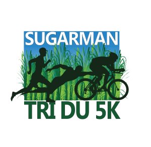 Sugarman Tri, Du, AquaBike, AquaThon, 5k Run/Walk & Kids Tri and Splash-N-Dash Logo