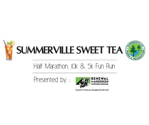 Summerville Sweet Tea Half Marathon, 10K, and 5K Logo