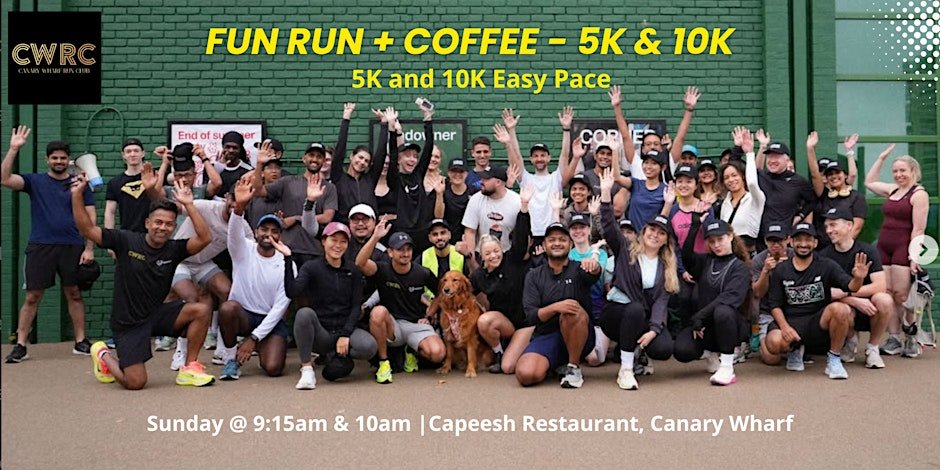 Sunday Fun Run (5K & 10K) - Canary Wharf Run Club Logo
