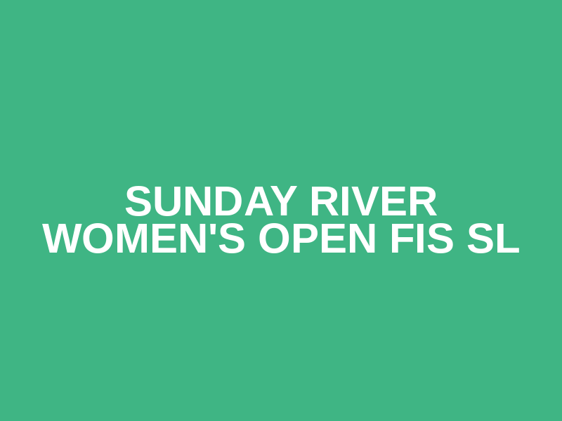 Sunday River Women's Open FIS SL Logo