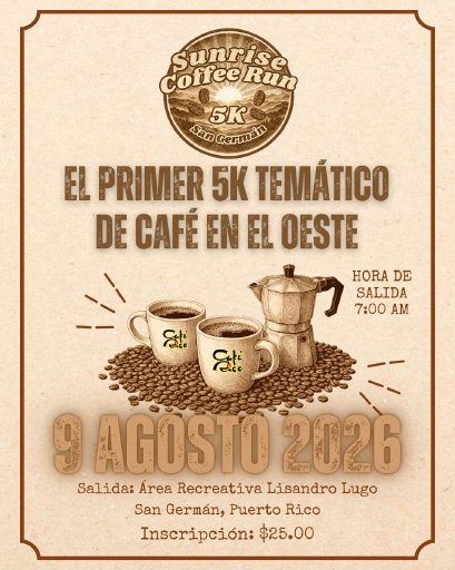 SUNRISE COFFEE RUN 5KM SAN GERMAN Logo