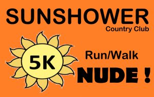 Sunshower Bare Butts 5K Logo