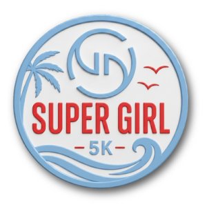 SUPER GIRL 5K - Beach Run/Walk - JAX BEACH Logo
