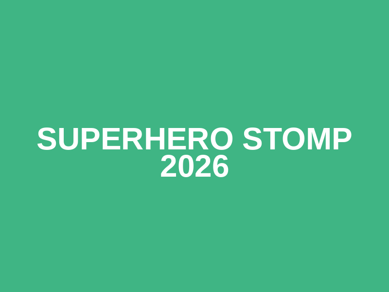 Superhero Stomp 2026 Logo