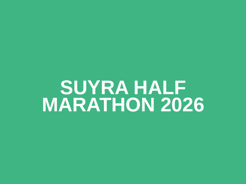 Suyra Half Marathon 2026 Logo
