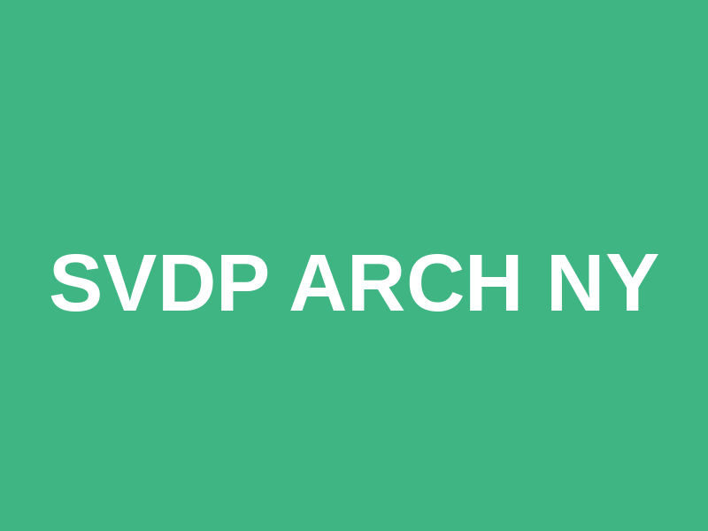 SVdP Arch NY