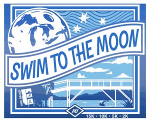 Swim to the Moon Open Water Swim Festival Logo
