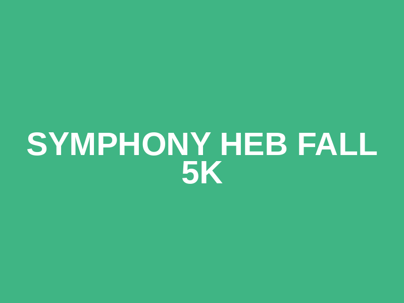 Symphony HEB Fall 5K Logo