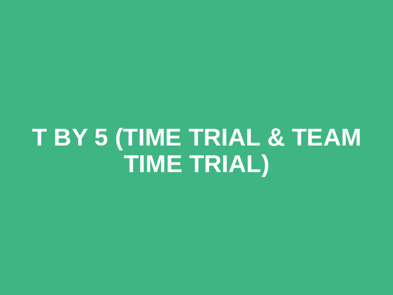 T by 5 (Time Trial & Team Time Trial) Logo