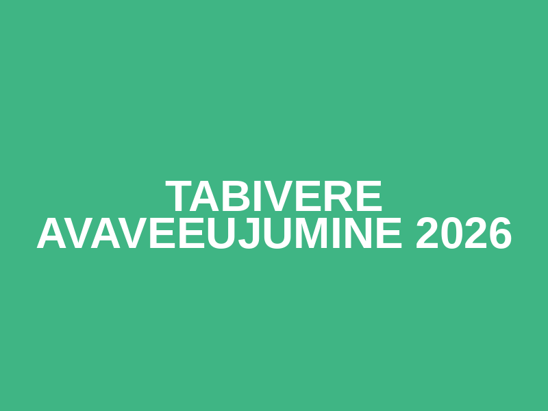 TABIVERE AVAVEEUJUMINE 2026 Logo