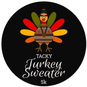 Tacky Turkey Sweater 5k Logo