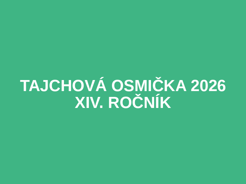 Tajchová osmička 2026 XIV. ročník Logo