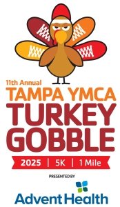 Tampa YMCA Turkey Gobble 5K & 1 Mile Logo
