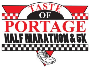 Taste of Portage Half Marathon and 5K Logo