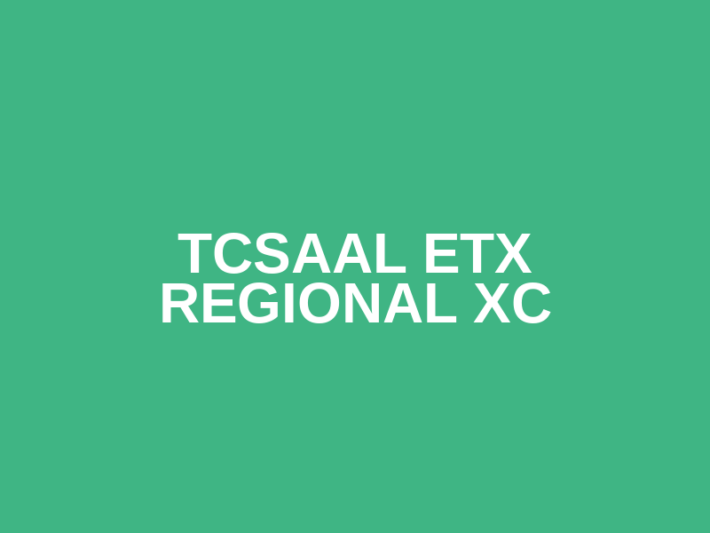 TCSAAL ETX Regional XC