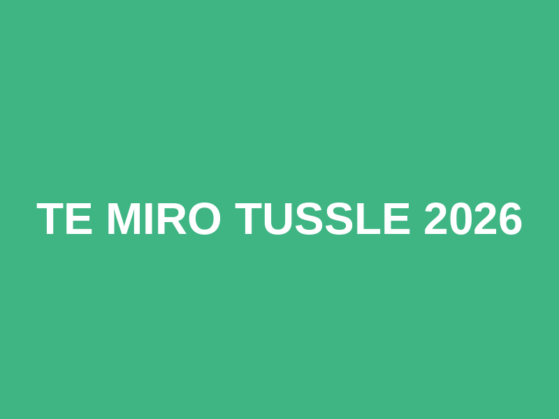 Te Miro Tussle 2026 Logo
