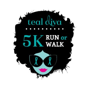 Teal Diva 5k for Gynecologic Cancers Logo