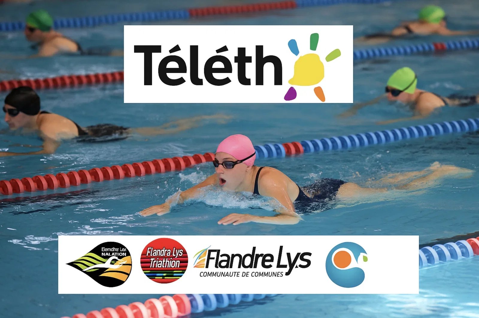 Téléthon 24 Heures de Natation Logo
