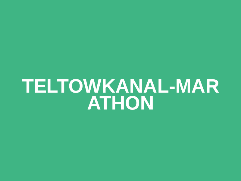 Teltowkanal-Marathon Logo