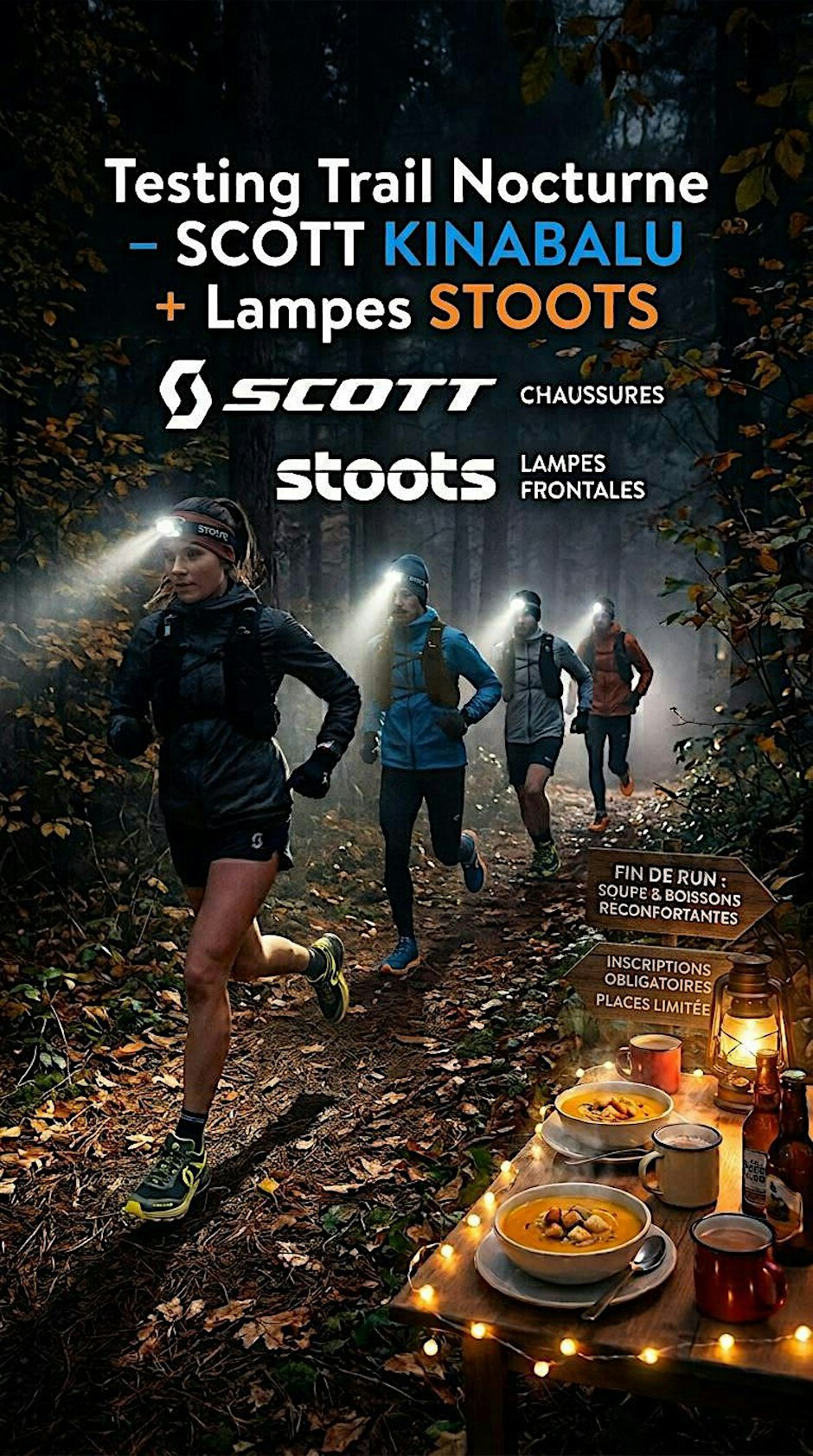 Testing Trail Nocturne – SCOTT KINABALU + Lampes STOOTS