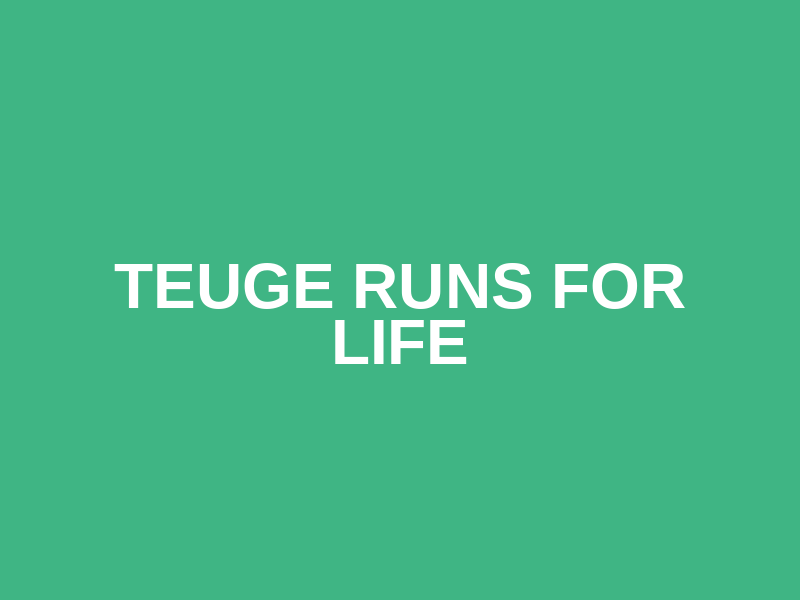 Teuge runs for life Logo