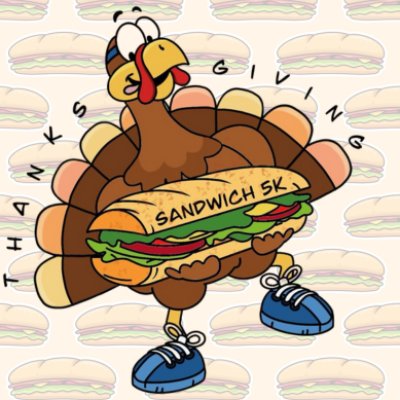Thanksgiving Sandwich 5K Logo