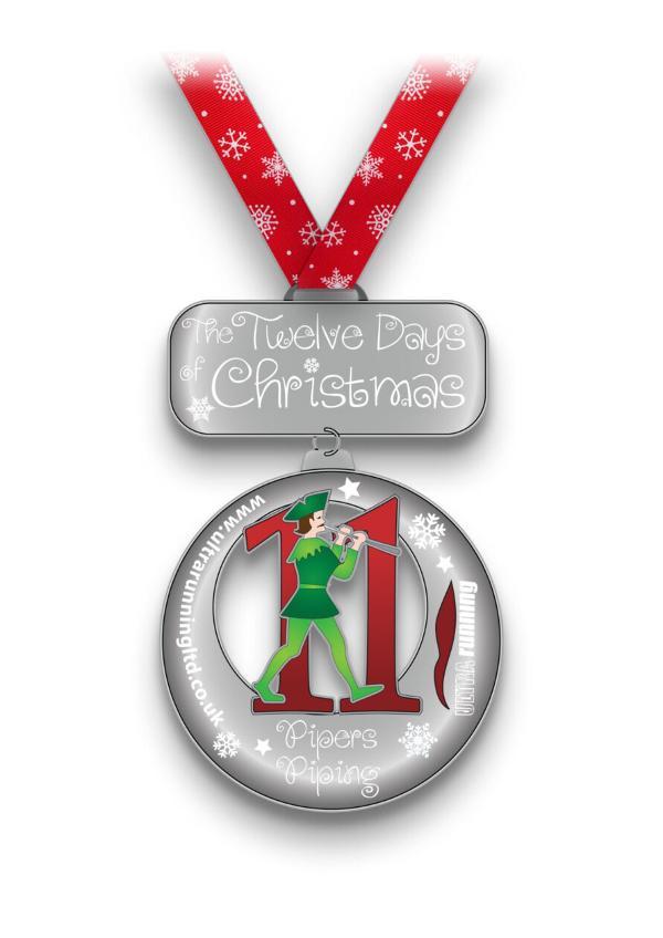 The 11 Pipers Piping Run Logo
