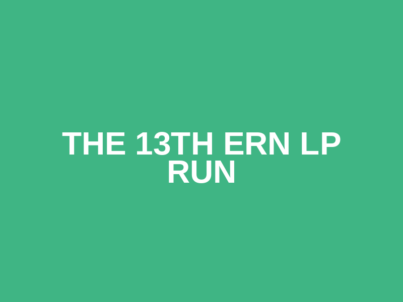 The 13th ERN LP Run Logo