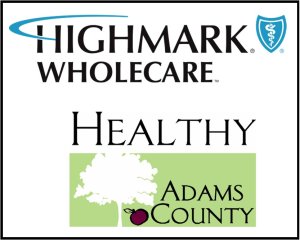 The 2026 10th Anniversary Highmark Wholecare Memorial Day Free 5K, presented by Healthy Adams County Logo