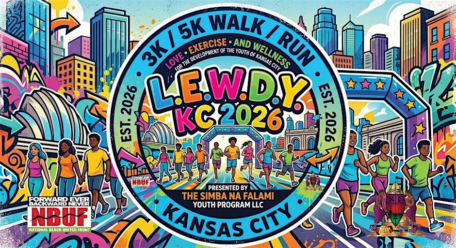 The 2026 L.E.W.D.Y. KC 3K5K Walk/Run Logo