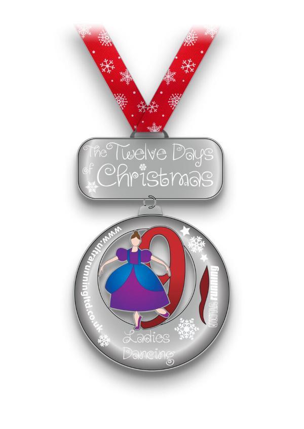 The 9 Ladies Dancing Run Logo