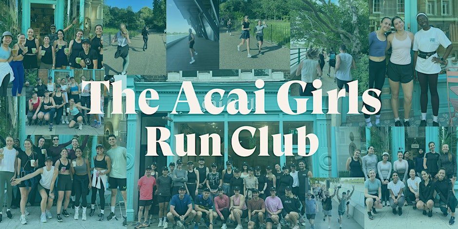 The Acai Girls Weekly Run Club 2026 Logo