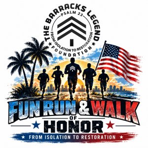 The Barracks Legend Foundation Fun Run & Walk of Honor Logo