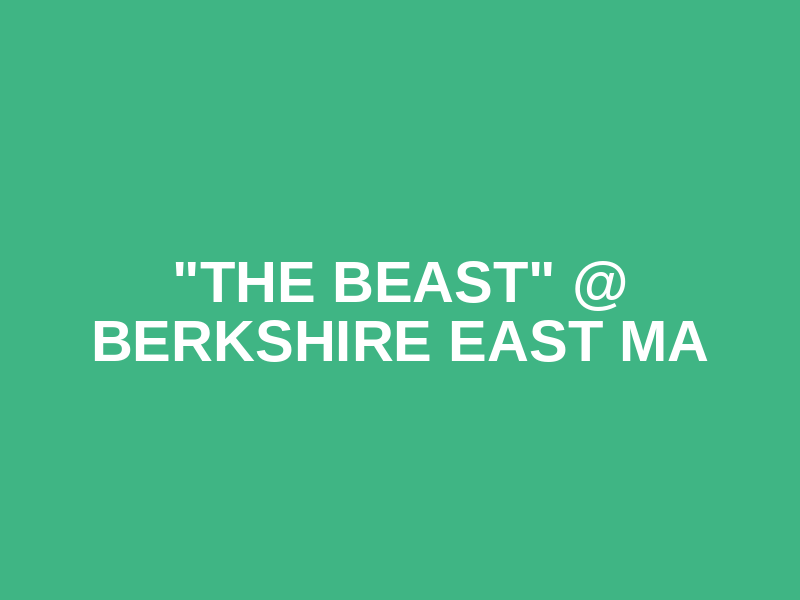 "The Beast" @ Berkshire East MA Logo