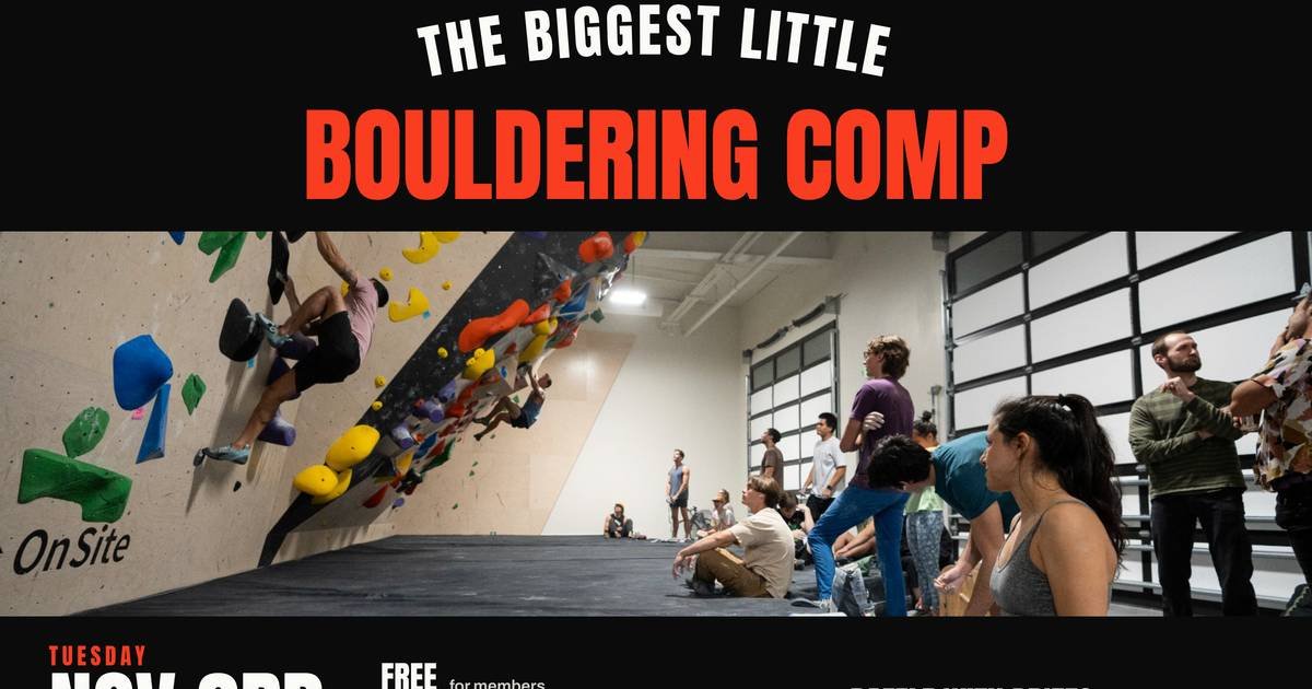 The Biggest Little Bouldering Competition