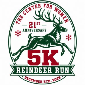 The Center for Women's 21st Annual 5K Reindeer Run Logo