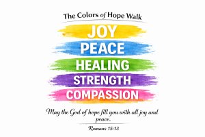 The Colors of Hope Walk Logo