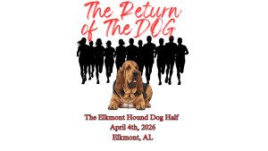 The Elkmont Hound Dog Half Logo