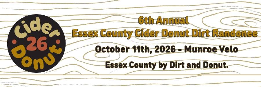 The Essex County Cider Donut Dirt Randonnée 2026 Logo
