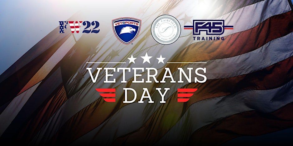 The Fairfield's Veteran's Day Freedom Run 5k: Hosted By F45 Training Logo