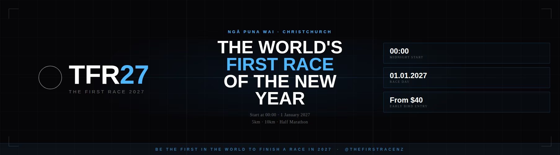 The First Race 2027 Logo