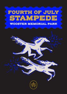 The Fourth of July Stampede Logo