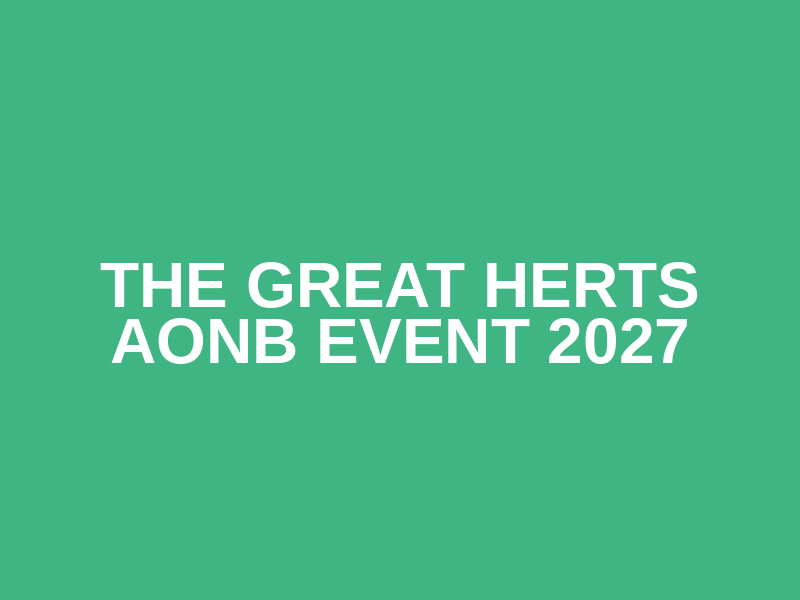 The Great Herts AONB Event 2027 Logo