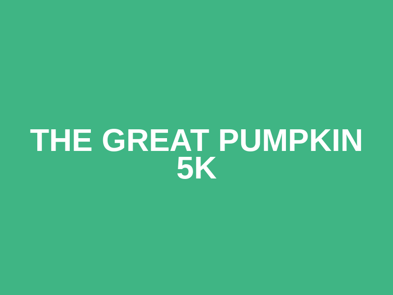 The Great Pumpkin 5K Logo